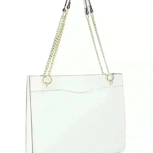 Versace Leather & Chain Tote from Saks work computer luxury office bag school - Picture 2 of 6